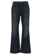 Burberry Blue Cotton Flared Jeans