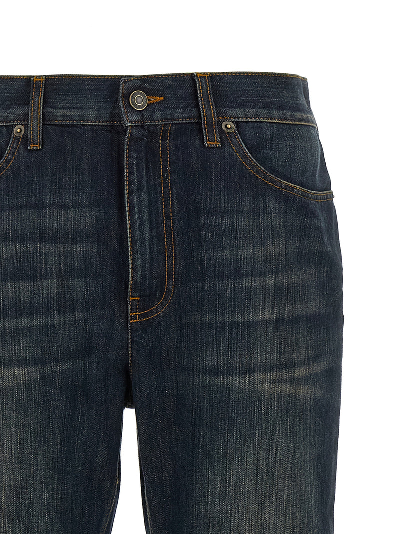 Burberry Doria Blue Cotton Flared Jeans for Women