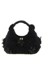 Ganni Black Organic Cotton Handbag