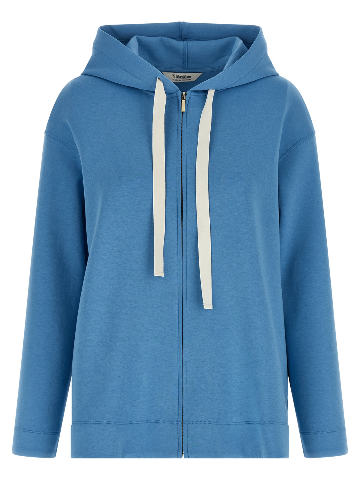 Sweat à capuche en coton bleu 'S Max Mara