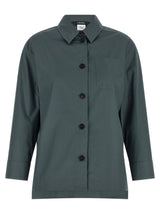 'S Max Mara Gray Cotton Blouse
