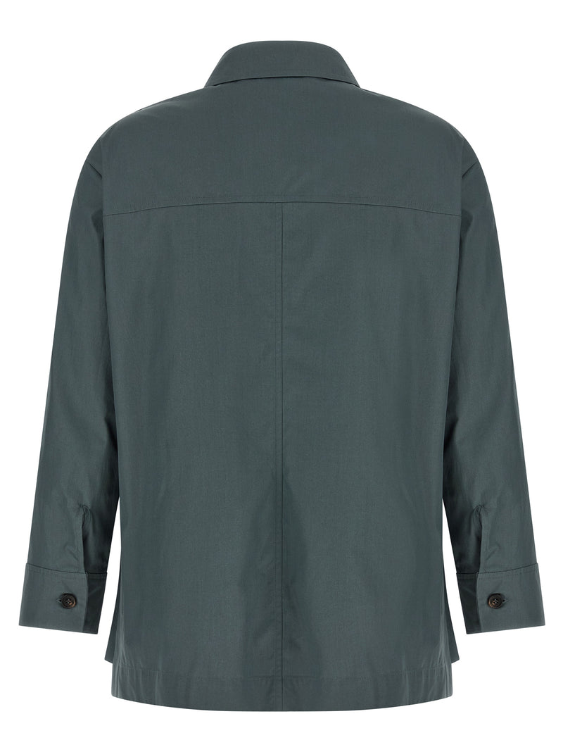 'S Max Mara Gray Cotton Blouse - SmmMarianne