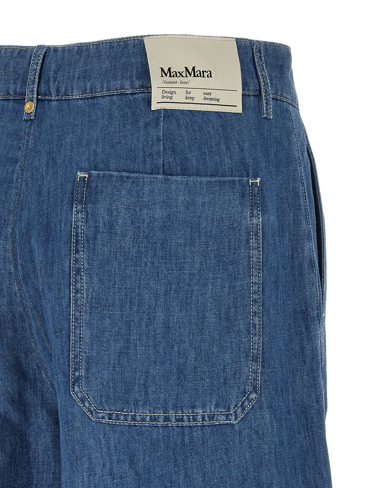 Jean court bleu en coton 'S Max Mara