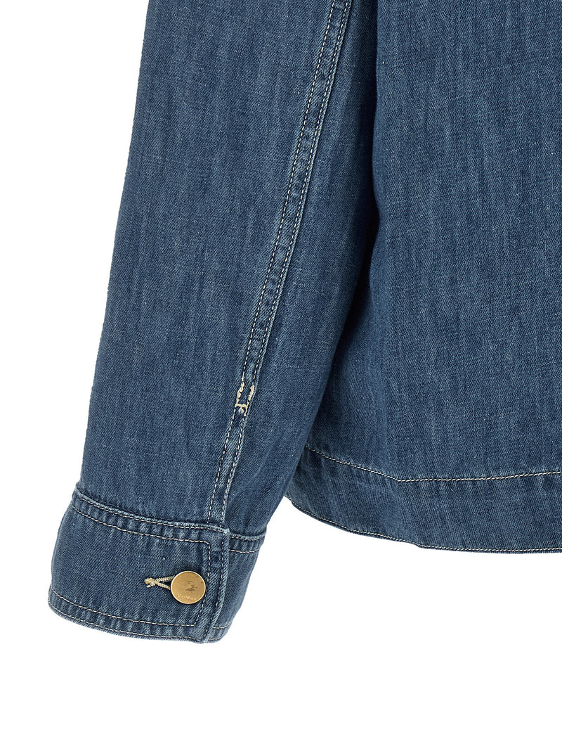 Veste en jean en coton bleu 'S Max Mara