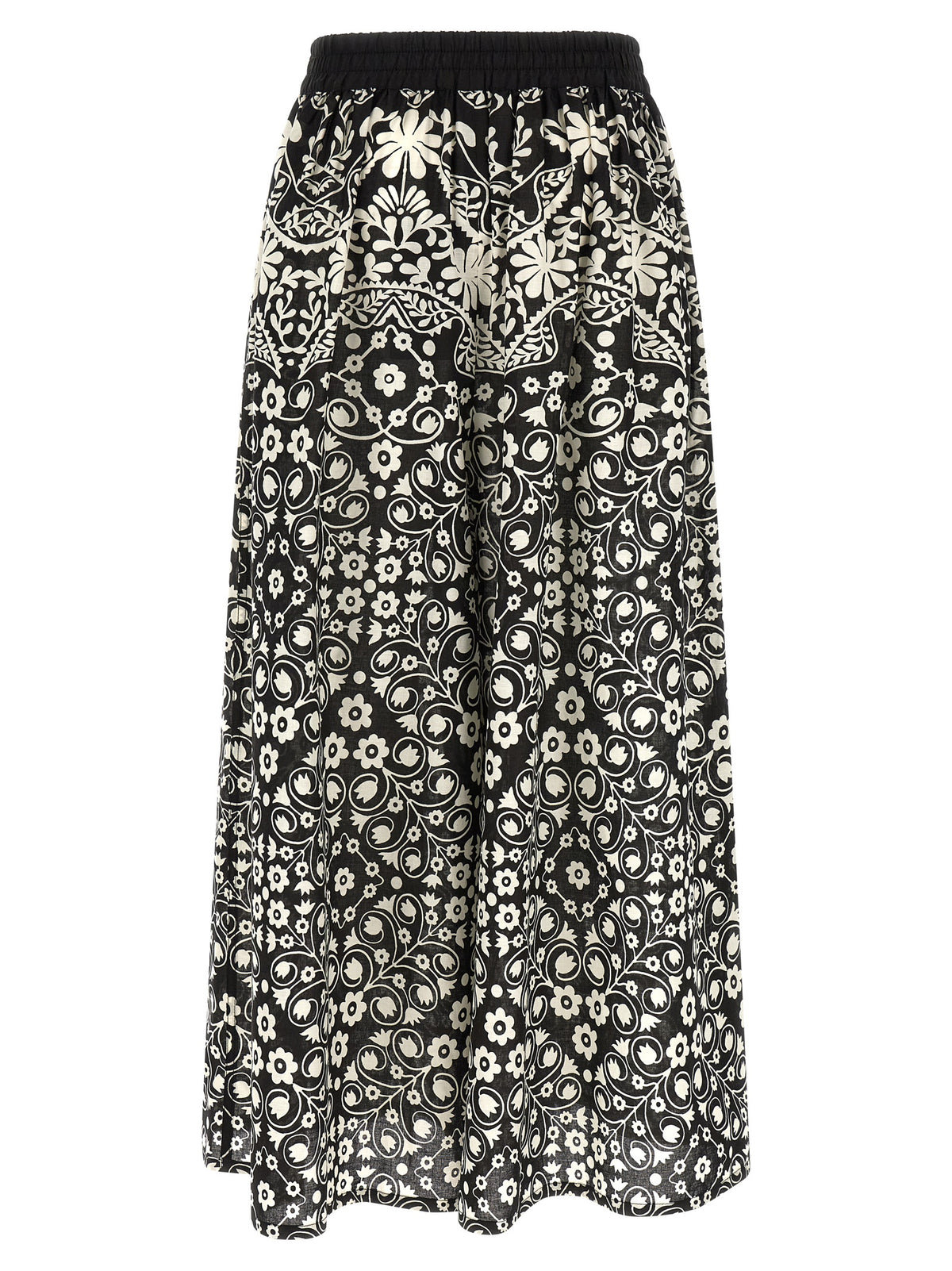 Max Mara Bicolor Cotton Flared Pants