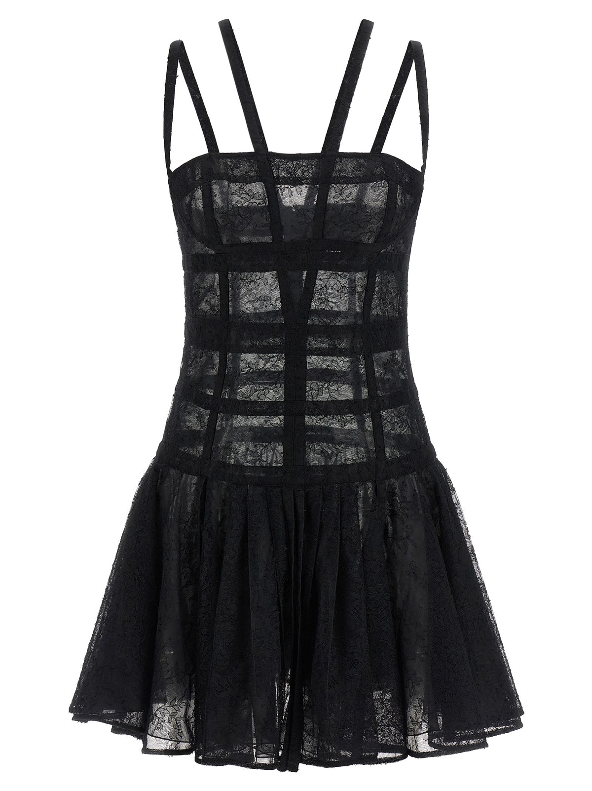 Giovanni Bedin Black Polyamide Short Dress