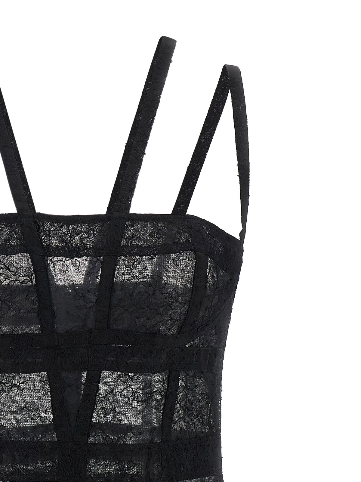 Giovanni Bedin Black Polyamide Short Dress
