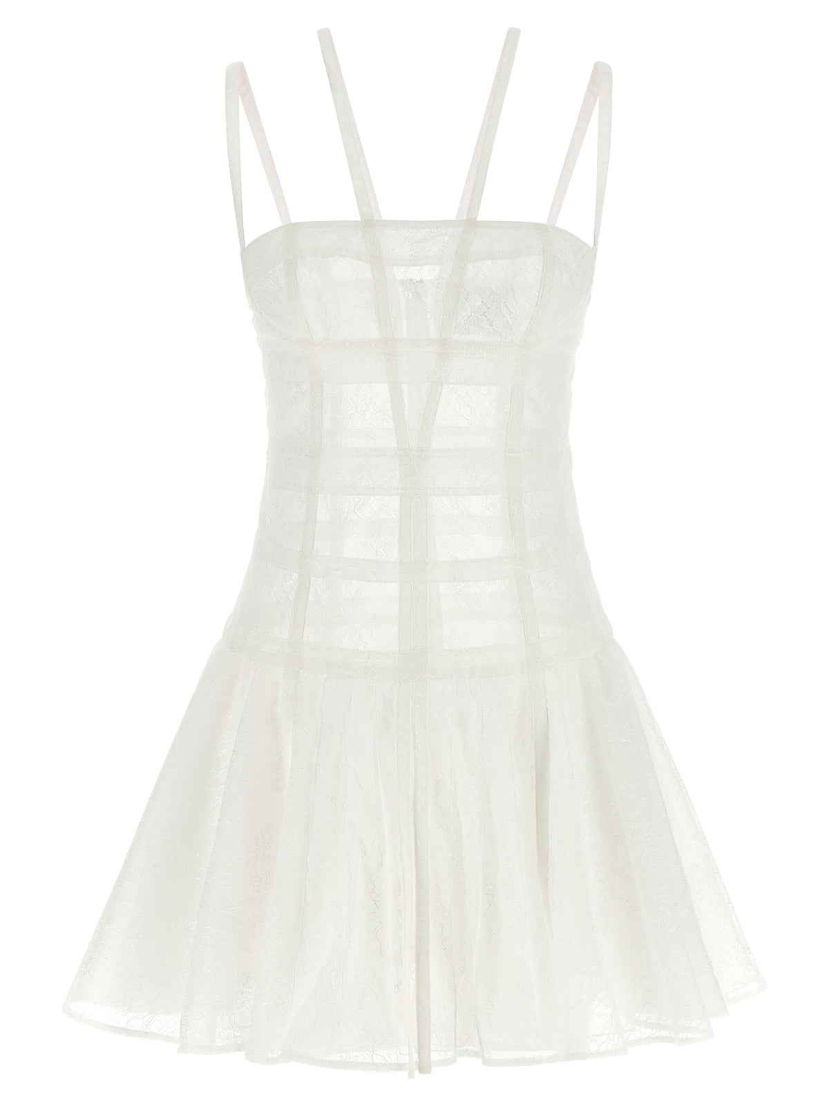 Robe courte en polyamide blanc Giovanni Bedin