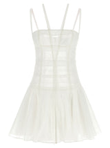Robe courte en polyamide blanc Giovanni Bedin