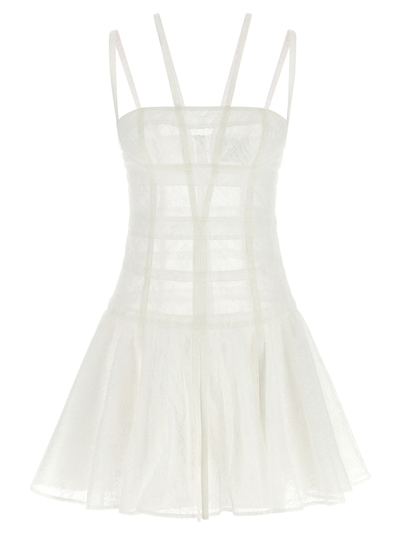 Giovanni Bedin White Polyamide Short Dress