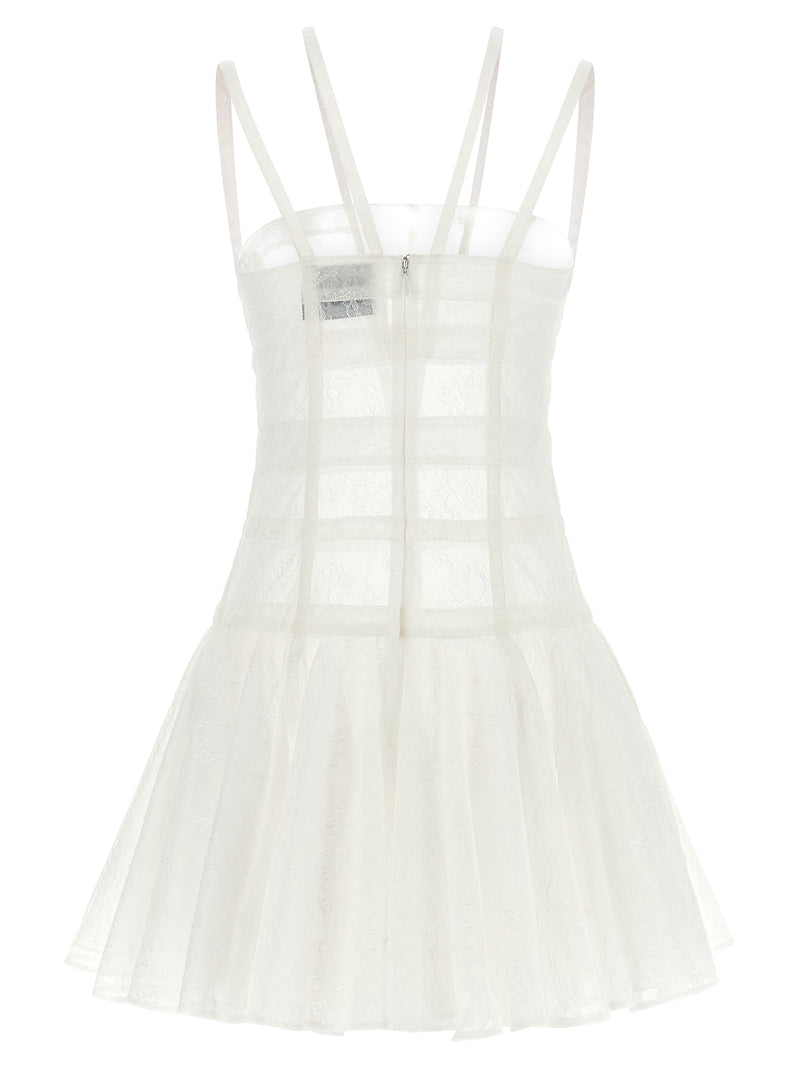 Giovanni Bedin White Polyamide Short Dress