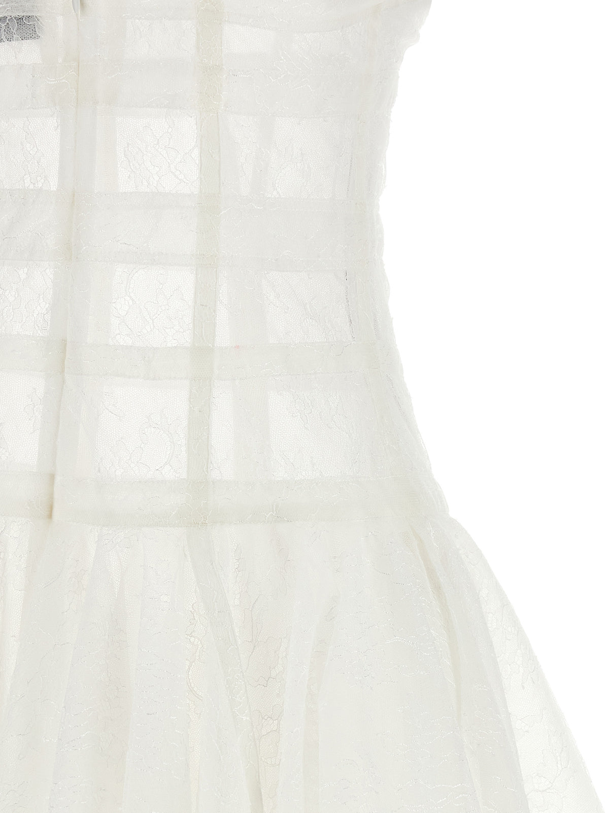Robe courte en polyamide blanc Giovanni Bedin