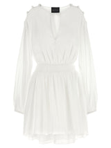Giovanni Bedin White Cotton Short Dress