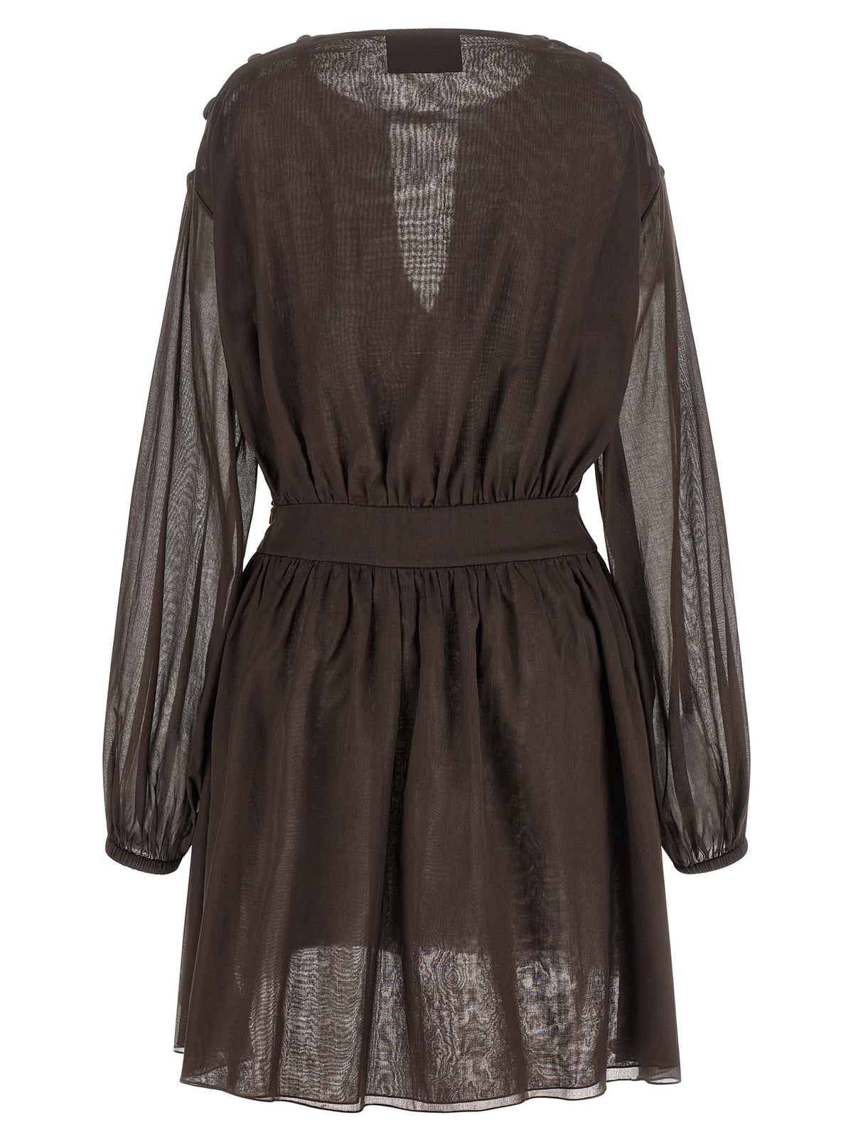 Giovanni Bedin Brown Cotton Short Dress