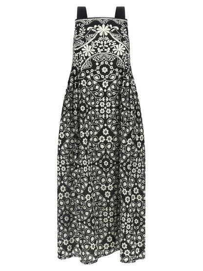 Max Mara Bicolor Cotton Long Dress