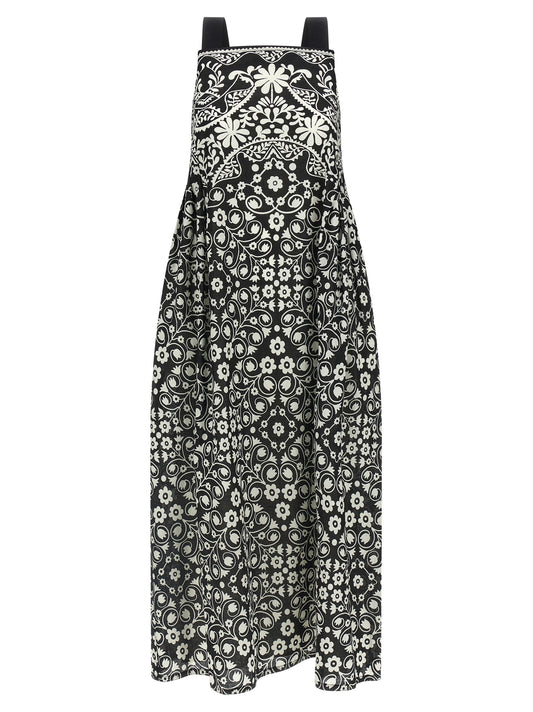 Max Mara WkiMoli Bicolor Cotton Long Dress