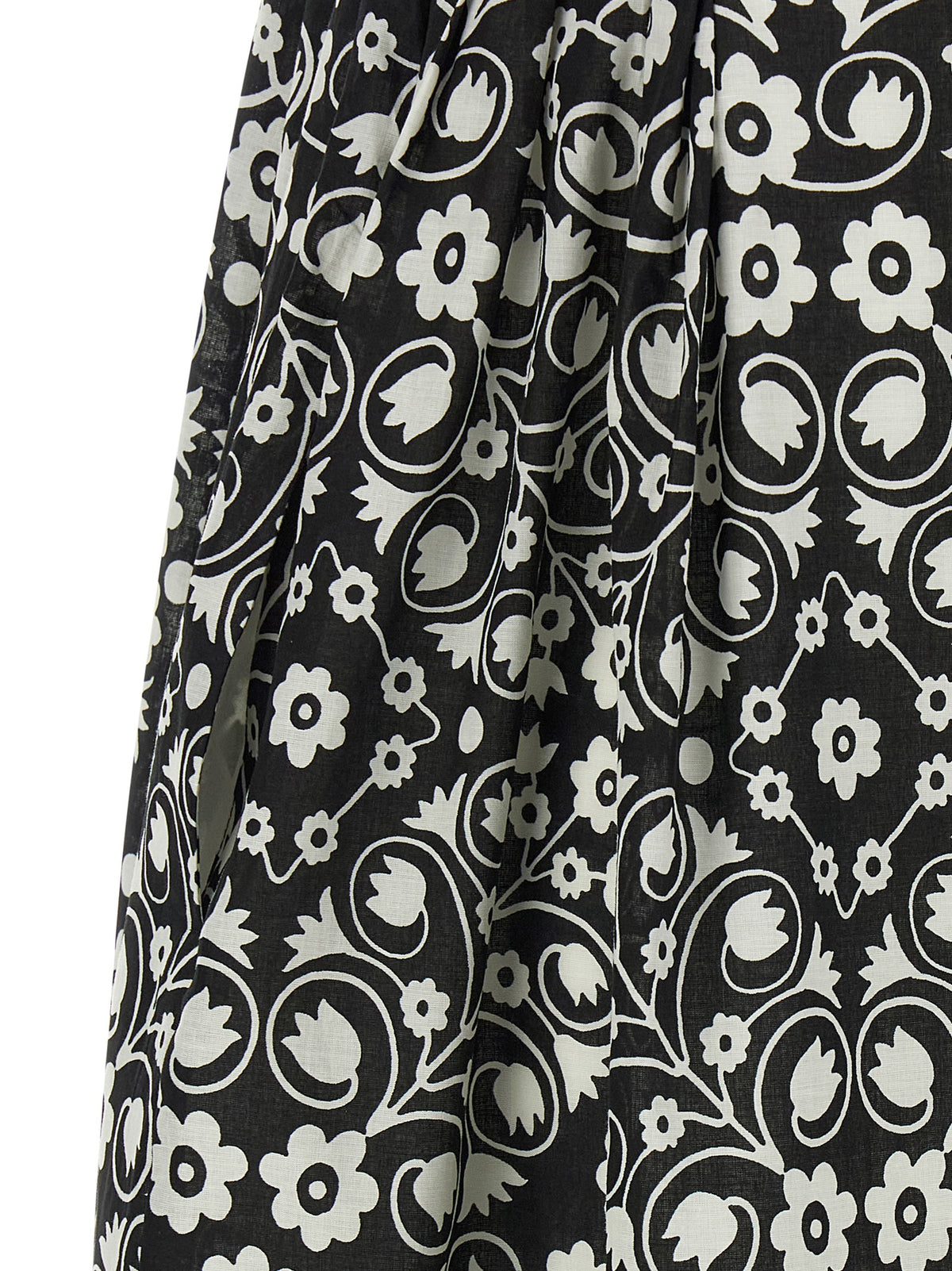 Max Mara WkiMoli Bicolor Cotton Long Dress
