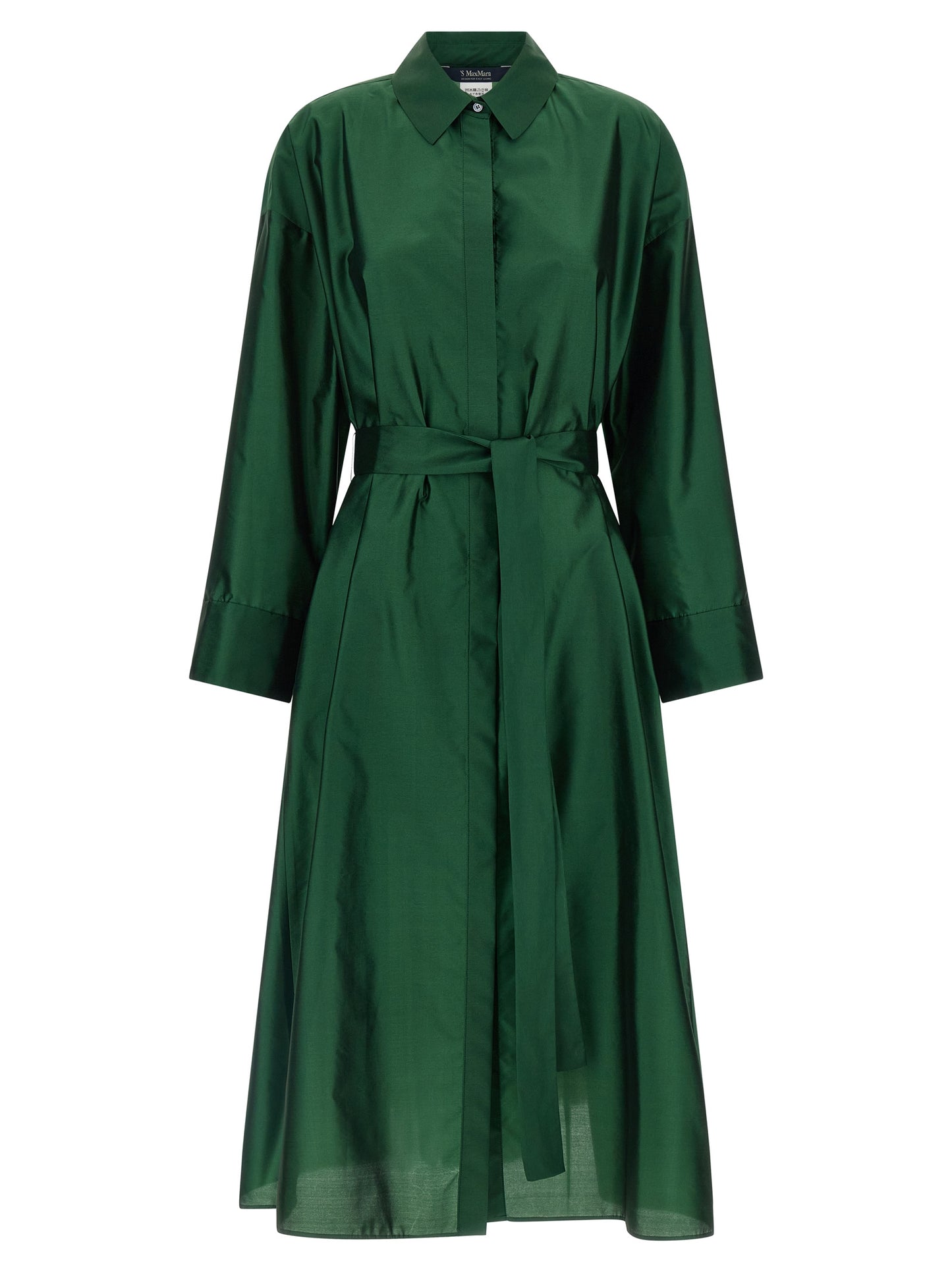 'S Max Mara Bicolor Polyester Midi Dress