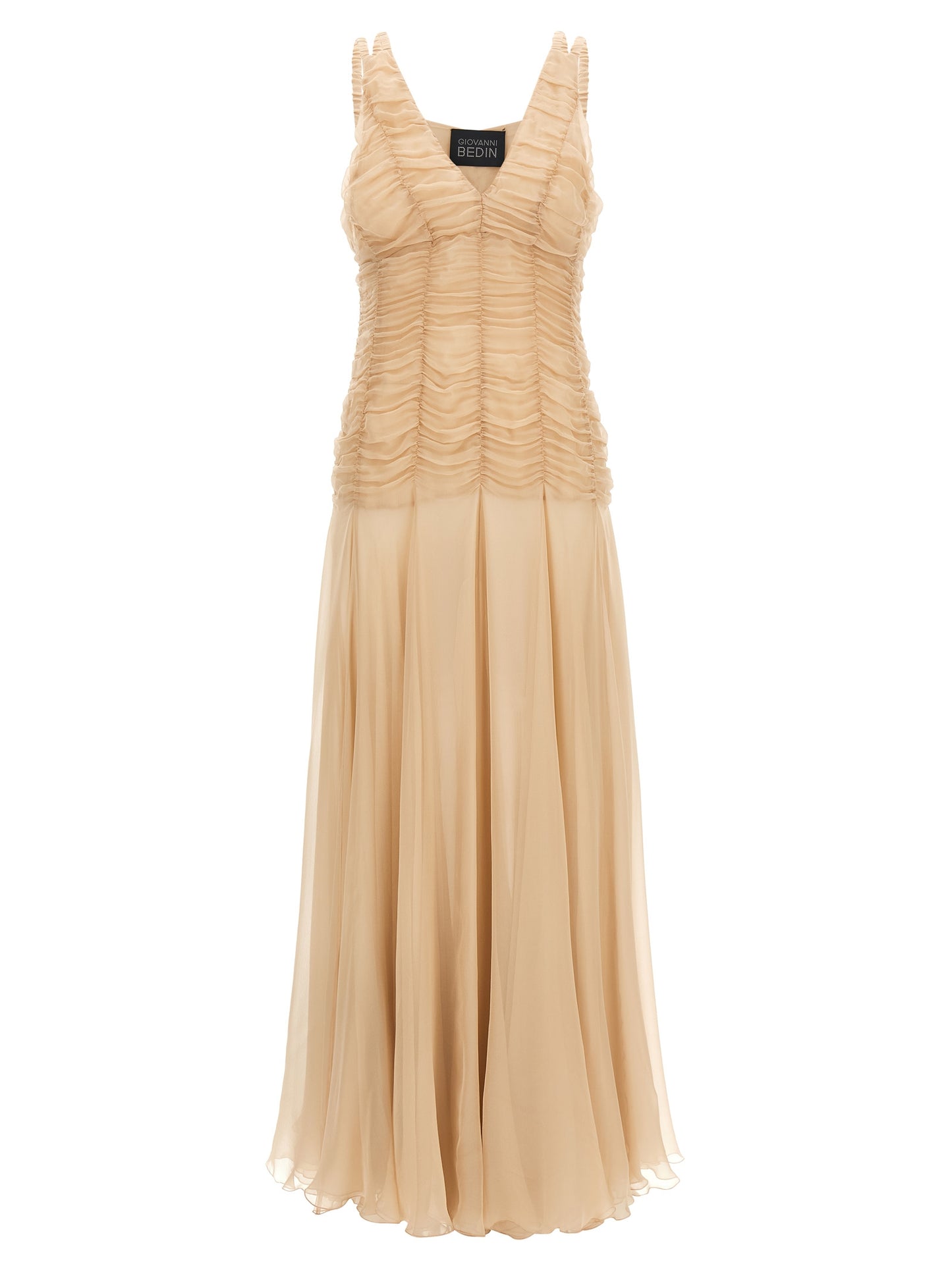 Giovanni Bedin Multicolor Silk Long Dress