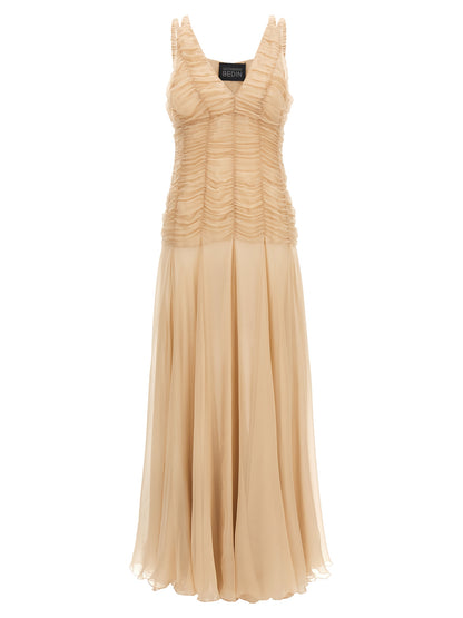 Giovanni Bedin Multicolor Silk Long Dress