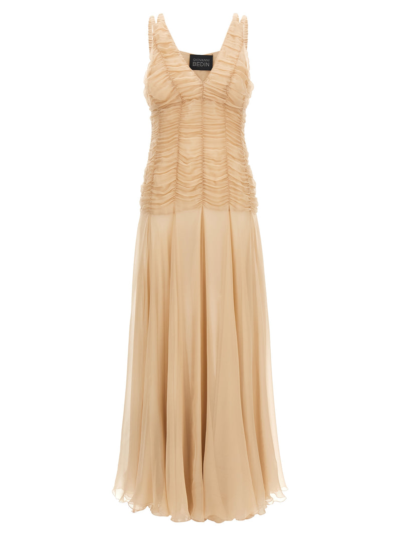 Giovanni Bedin Multicolor Silk Long Dress