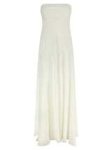 Giovanni Bedin White Silk Long Dress