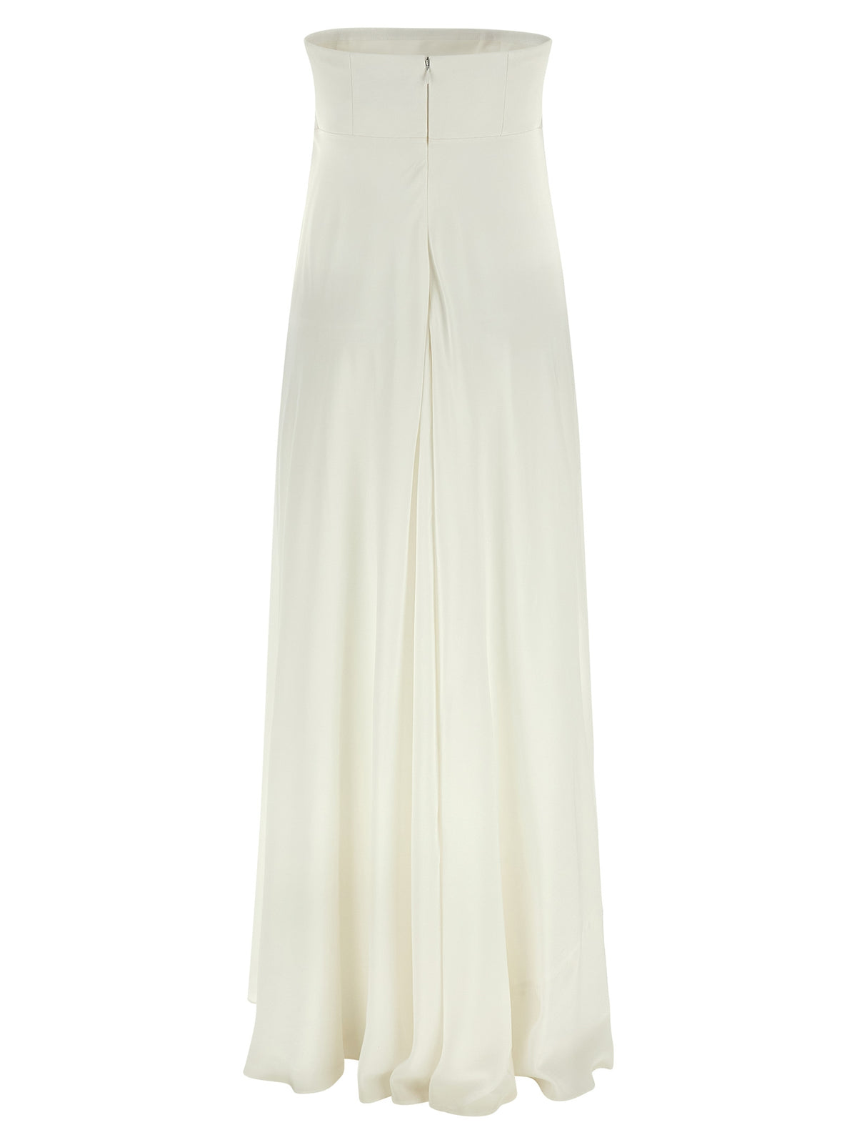 Giovanni Bedin White Silk Long Dress
