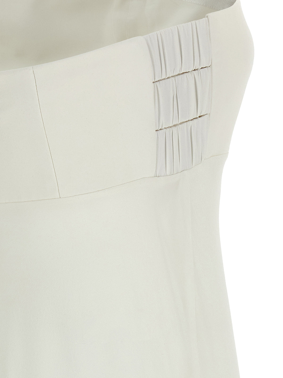 Giovanni Bedin White Silk Long Dress