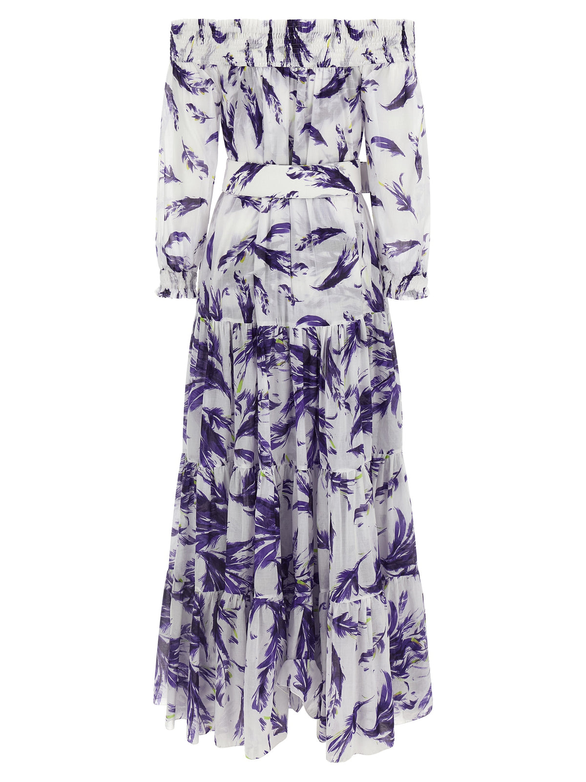 SAMANTHA SUNG Eden Purple Cotton Long Dress