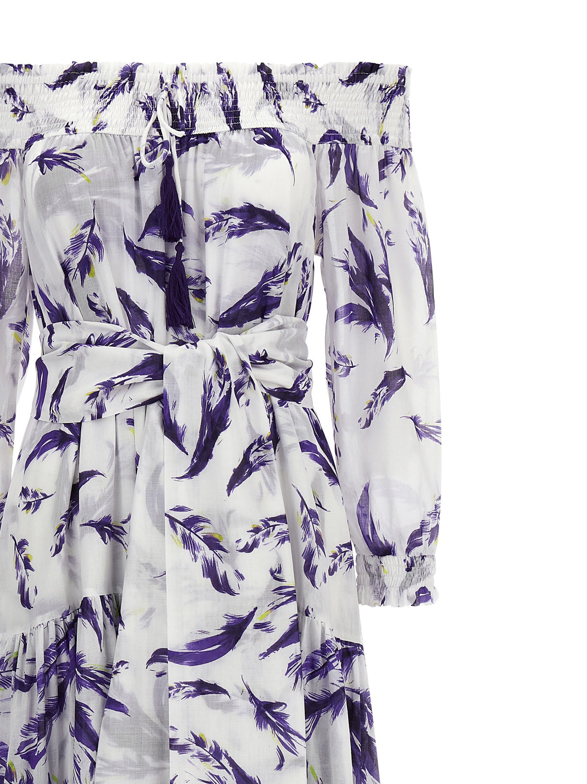 SAMANTHA SUNG Eden Purple Cotton Long Dress