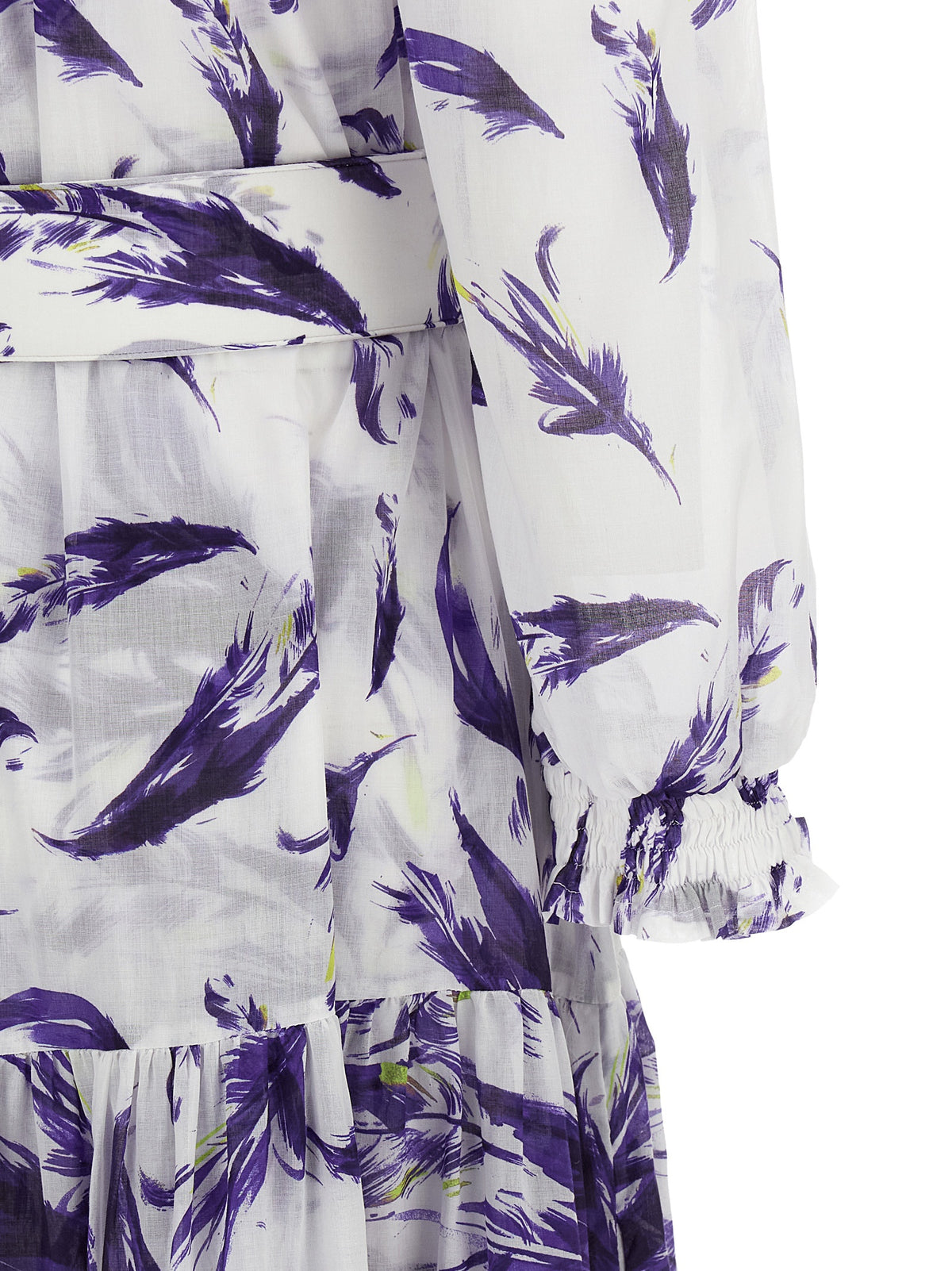 SAMANTHA SUNG Eden Purple Cotton Long Dress