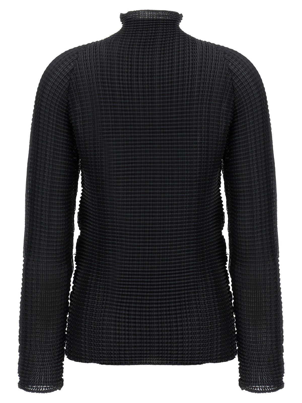 Cardigan Issey Miyake en polyester noir
