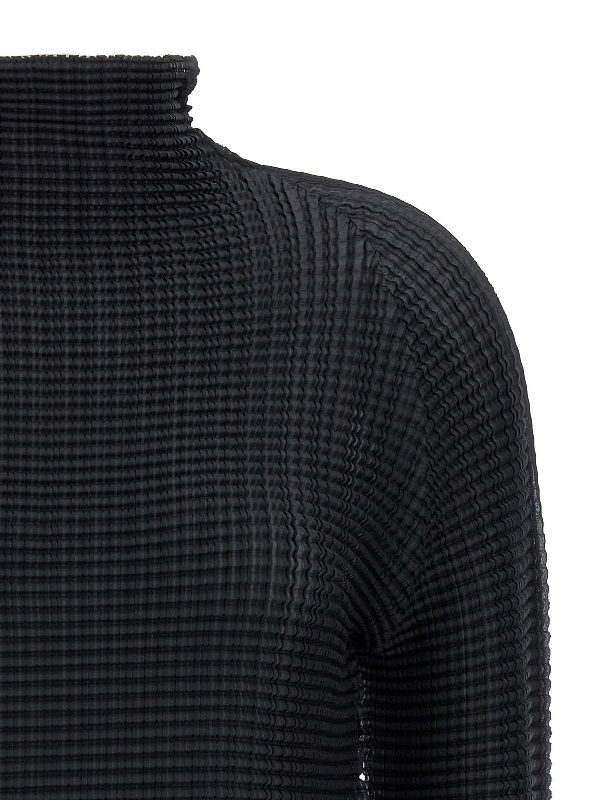 Cardigan Issey Miyake en polyester noir