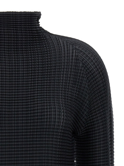 Issey Miyake Black Polyester Cardigan