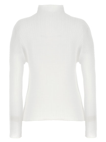 Issey Miyake White Polyester Cardigan
