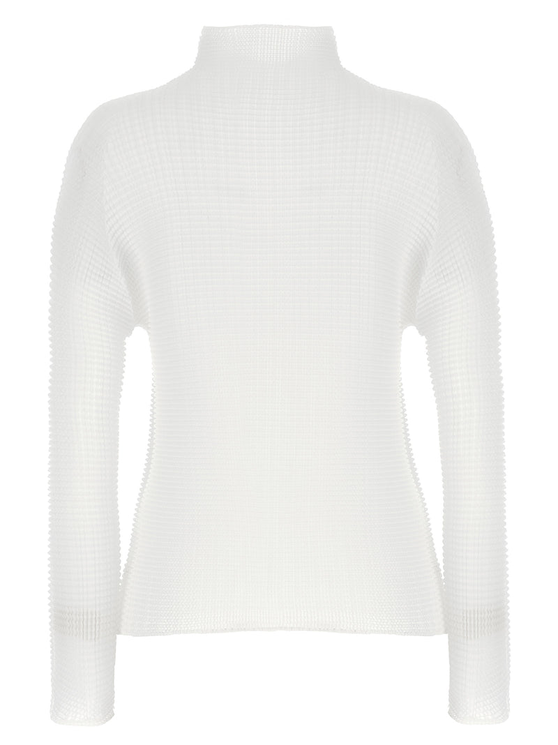 Issey Miyake White Polyester Cardigan