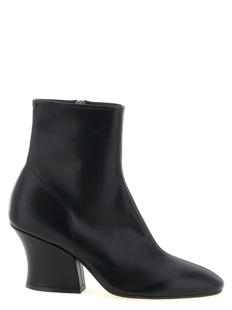 Bottines Jil Sander en veau noir