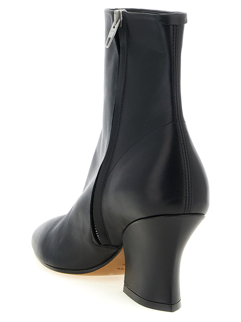 Bottines Jil Sander en veau noir