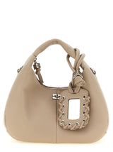 Ganni Mini Hobo Beige Handbag - Stylish & Sustainable