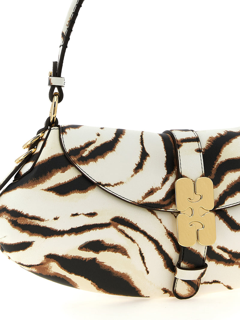 Ganni B-Kat Multicolor Polyester Shoulder Bag