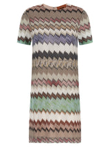 Missoni Multicolor Viscose Short Dress - Dazzling Italian Design