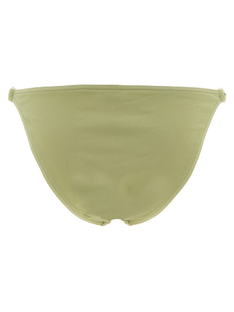 Eres Farrah Bicolor Polyamide Swim Briefs in Green