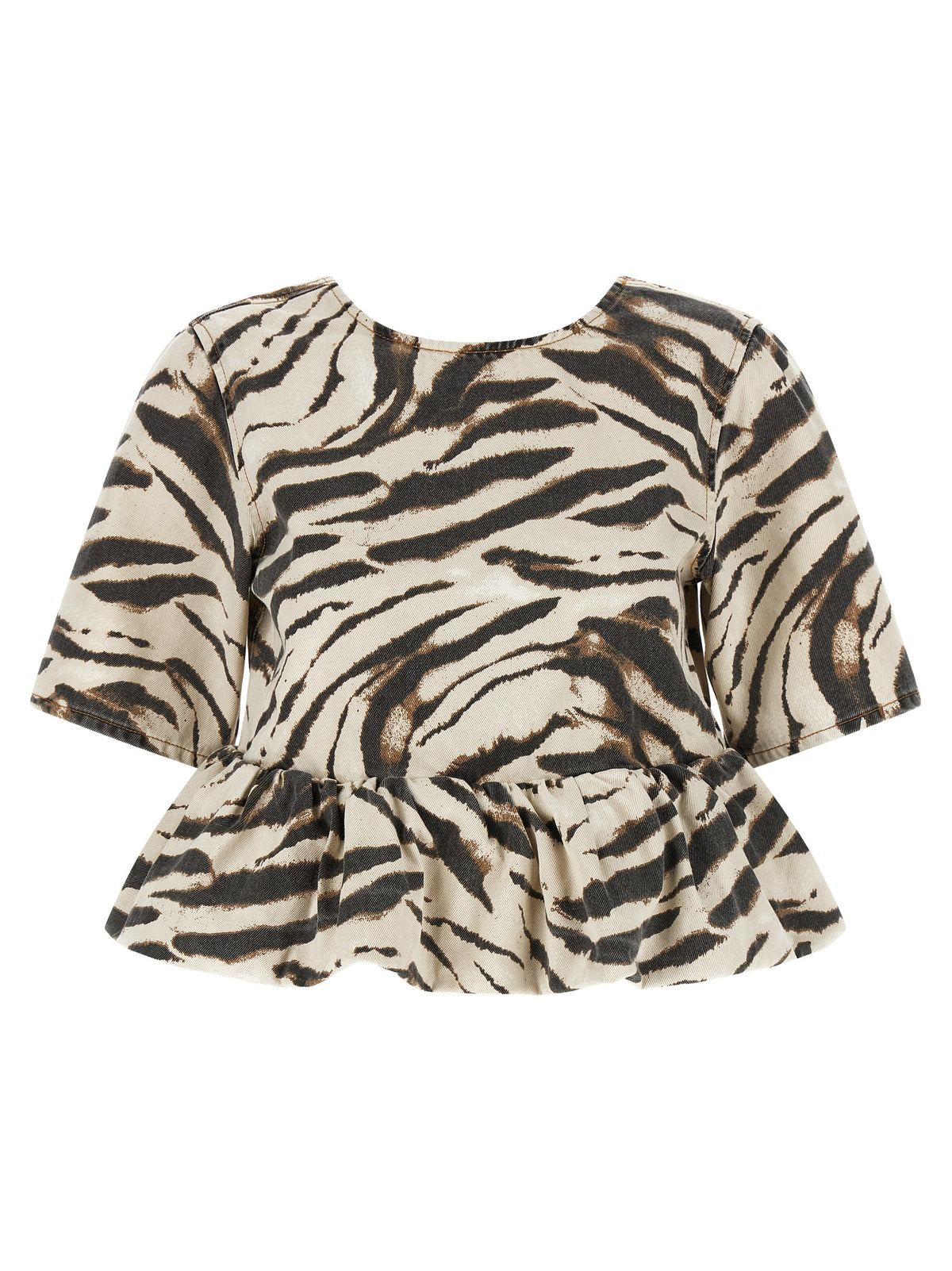 Chemise Ganni en coton biologique multicolore