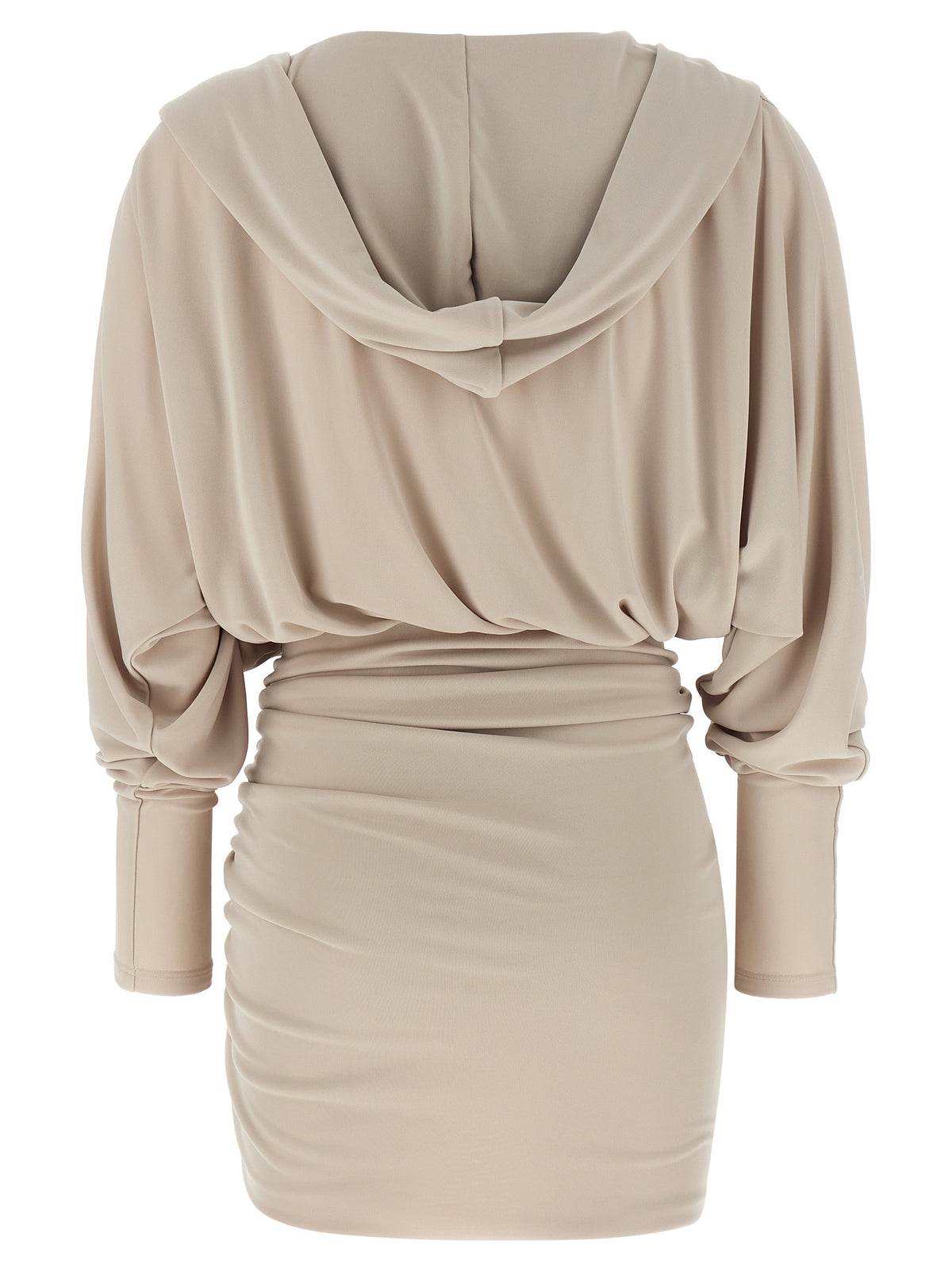 The Andamane Grace Gray Polyester Short Dress
