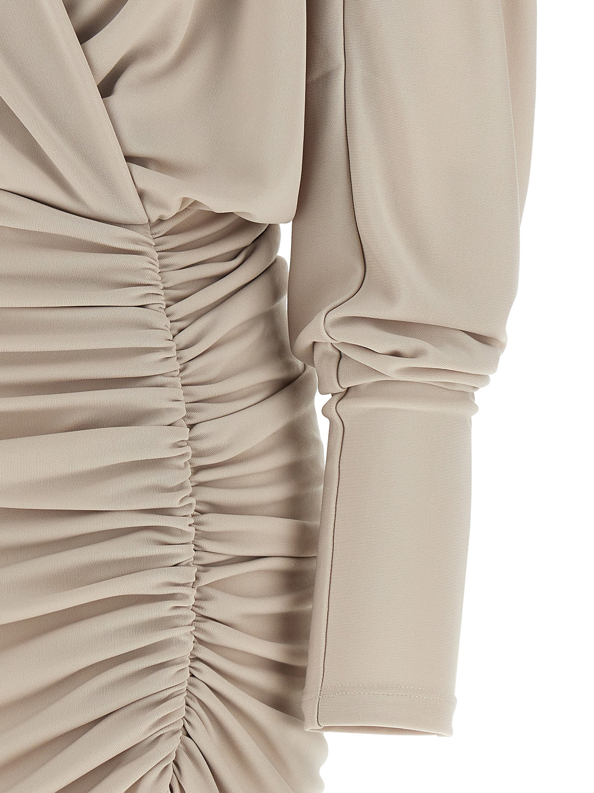 The Andamane Grace Gray Polyester Short Dress