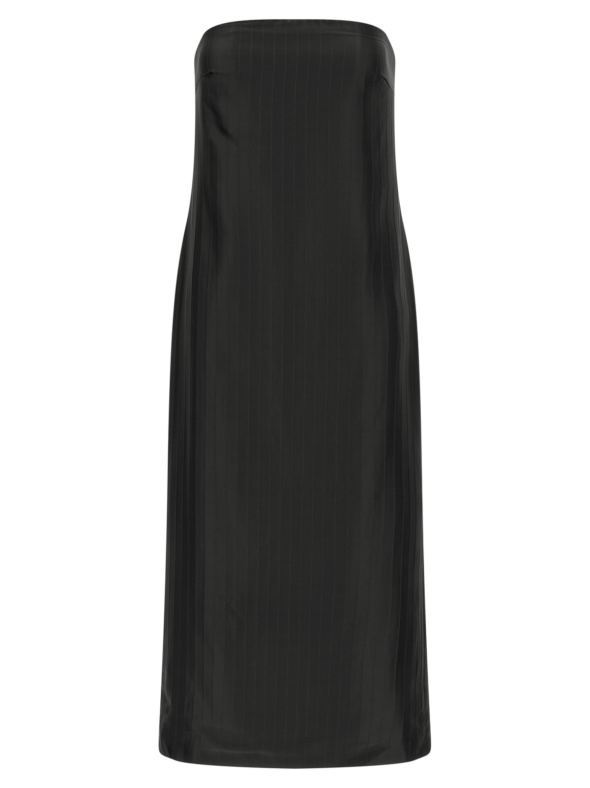 Robe midi Loulou De Saison noire en viscose