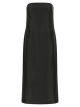 Robe midi Loulou De Saison noire en viscose