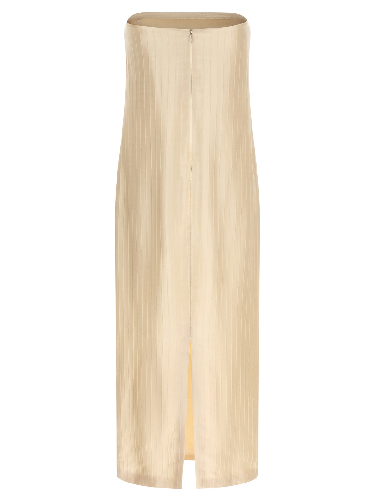 Robe midi Loulou De Saison en viscose beige