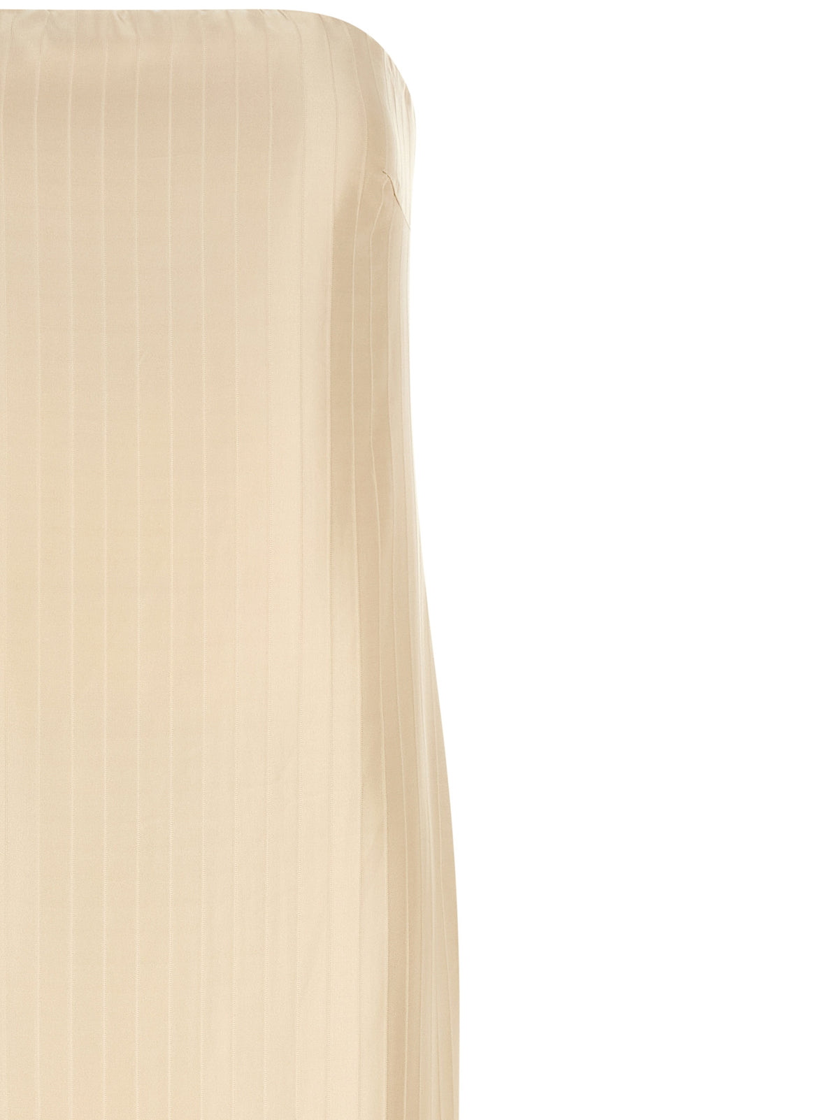 Robe midi Loulou De Saison en viscose beige