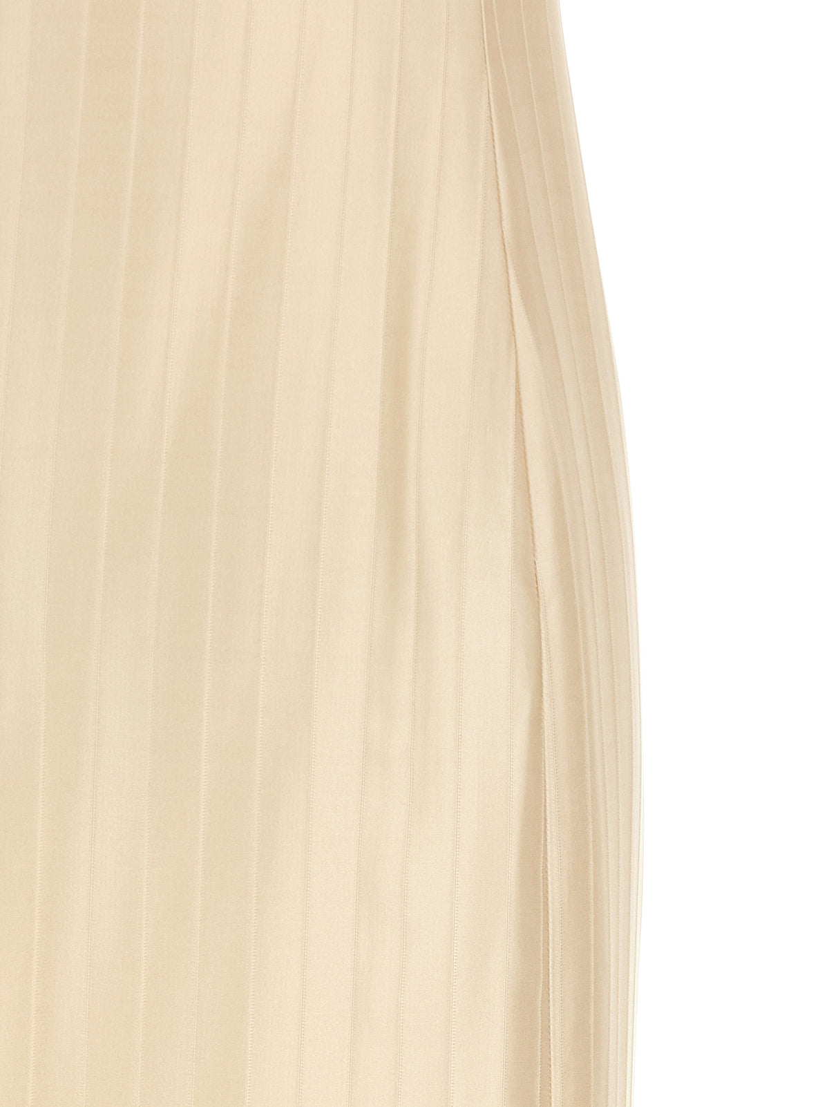 Robe midi Loulou De Saison en viscose beige